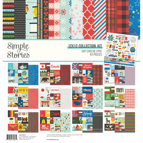 Simple Stories - Say Cheese Epic - 12 x 12 Collection Kit