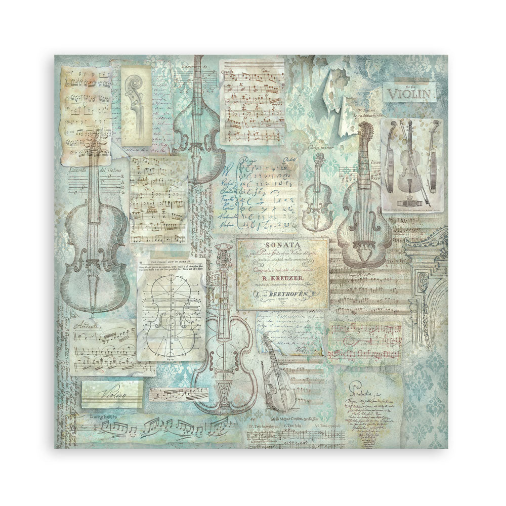 Stamperia -  (12”X12”) Single Face 22 sheets - Symphony