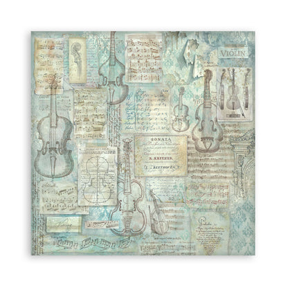 Stamperia -  (12”X12”) Single Face 22 sheets - Symphony