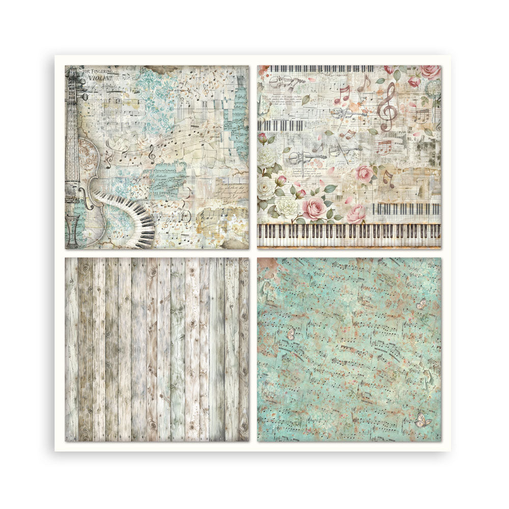 Stamperia -  (12”X12”) Single Face 22 sheets - Symphony