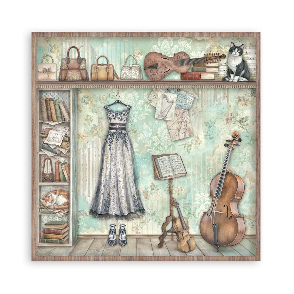Stamperia -  (12”X12”) Single Face 22 sheets - Symphony