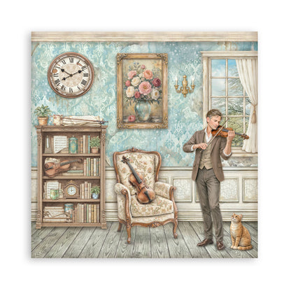Stamperia -  (12”X12”) Single Face 22 sheets - Symphony