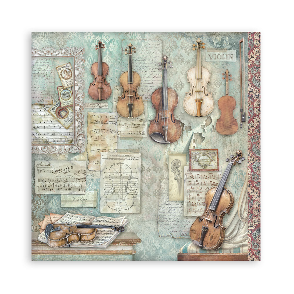 Stamperia -  (12”X12”) Single Face 22 sheets - Symphony