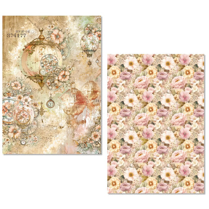 CIAO BELLA -Lost in Time Rice Paper A5 MIXED 8/Pkg