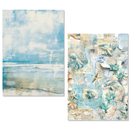 CIAO BELLA -Edge of the Ocean Rice Paper A5 MIXED 8/Pkg
