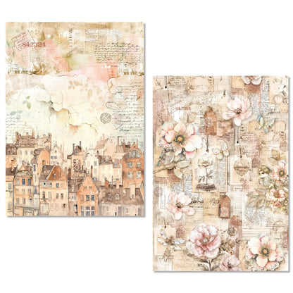 CIAO BELLA -Lost in Time Rice Paper A5 MIXED 8/Pkg