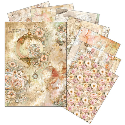 CIAO BELLA -Lost in Time Rice Paper A5 MIXED 8/Pkg