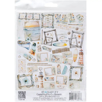 49 and Market - Die-Cut Elements - 69 pieces - Coastal Soul