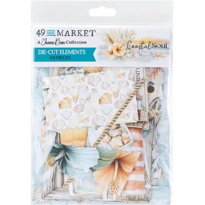 49 and Market - Die-Cut Elements - 69 pieces - Coastal Soul