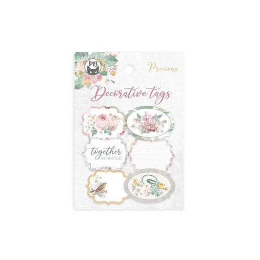 P13 - Precious - Decorative Tags (set 4)  6 pcs