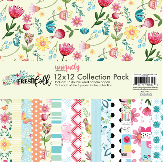 Uniquely Creative - 12 X 12  Fresh Folk Collection Paper Pack