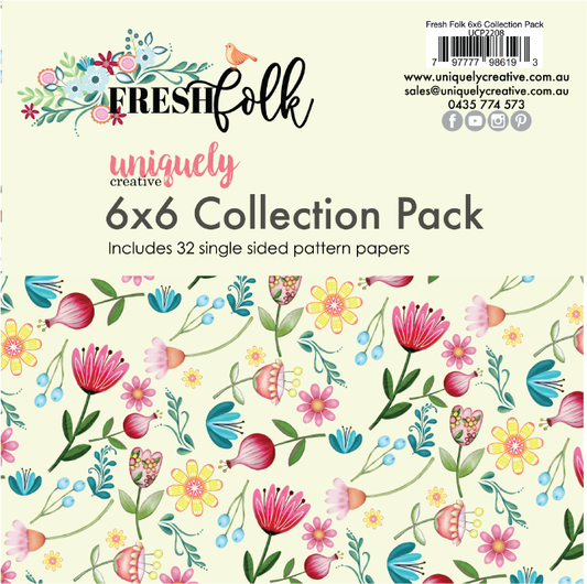 Uniquely Creative - 6 X 6  Fresh Folk Collection Pack