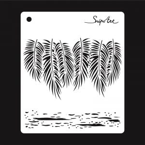 Snip Art - Stencil - Tropical Adventure - Palm Leaves #2 15X15