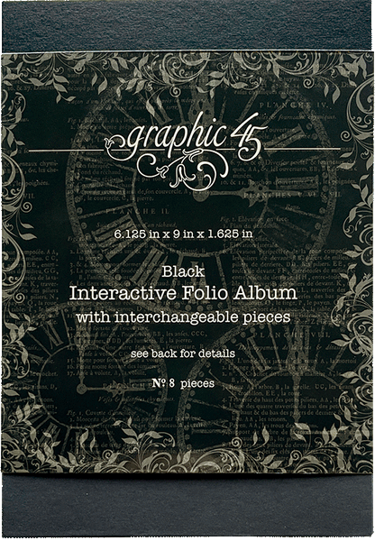 Graphic 45 - Interactive Folio Album (Black)
