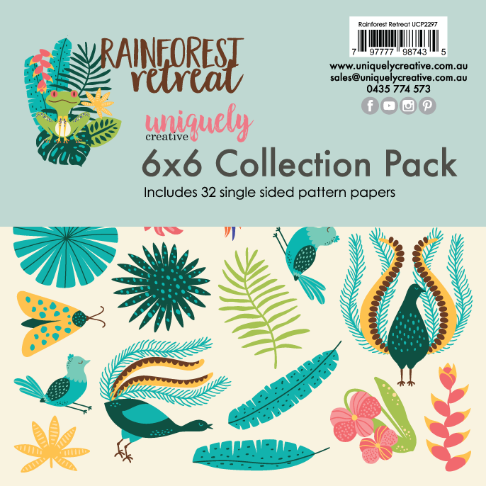 Uniquely Creative - 6 X 6 Rainforest Retreat Collection Pack