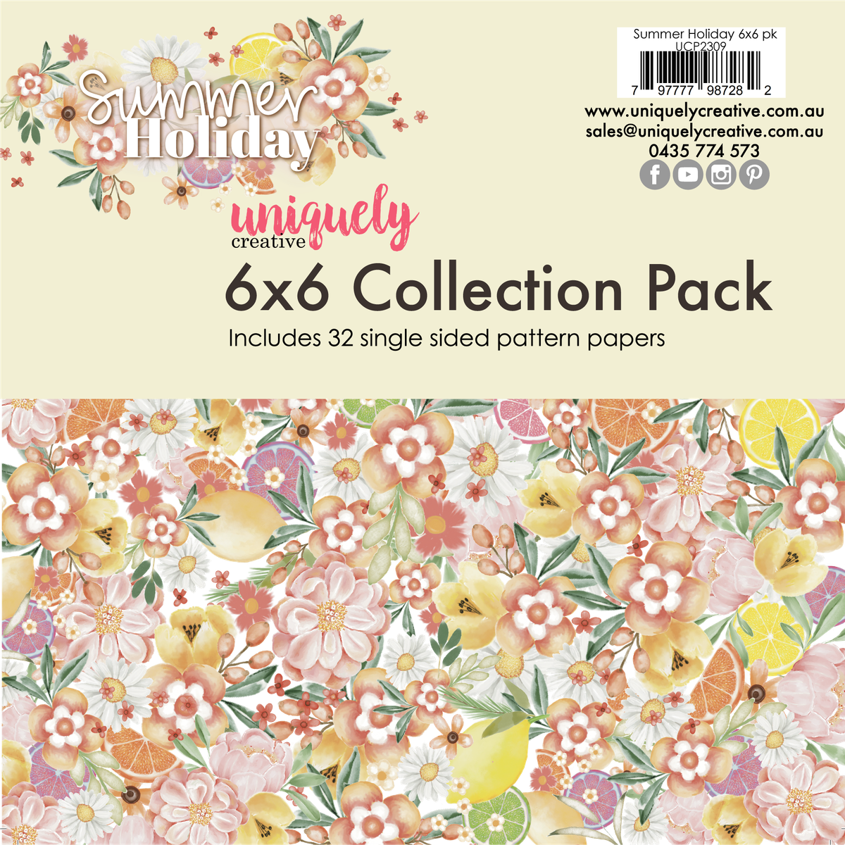 Uniquely Creative - 6 X 6 -  Summer Holiday Collection Pack