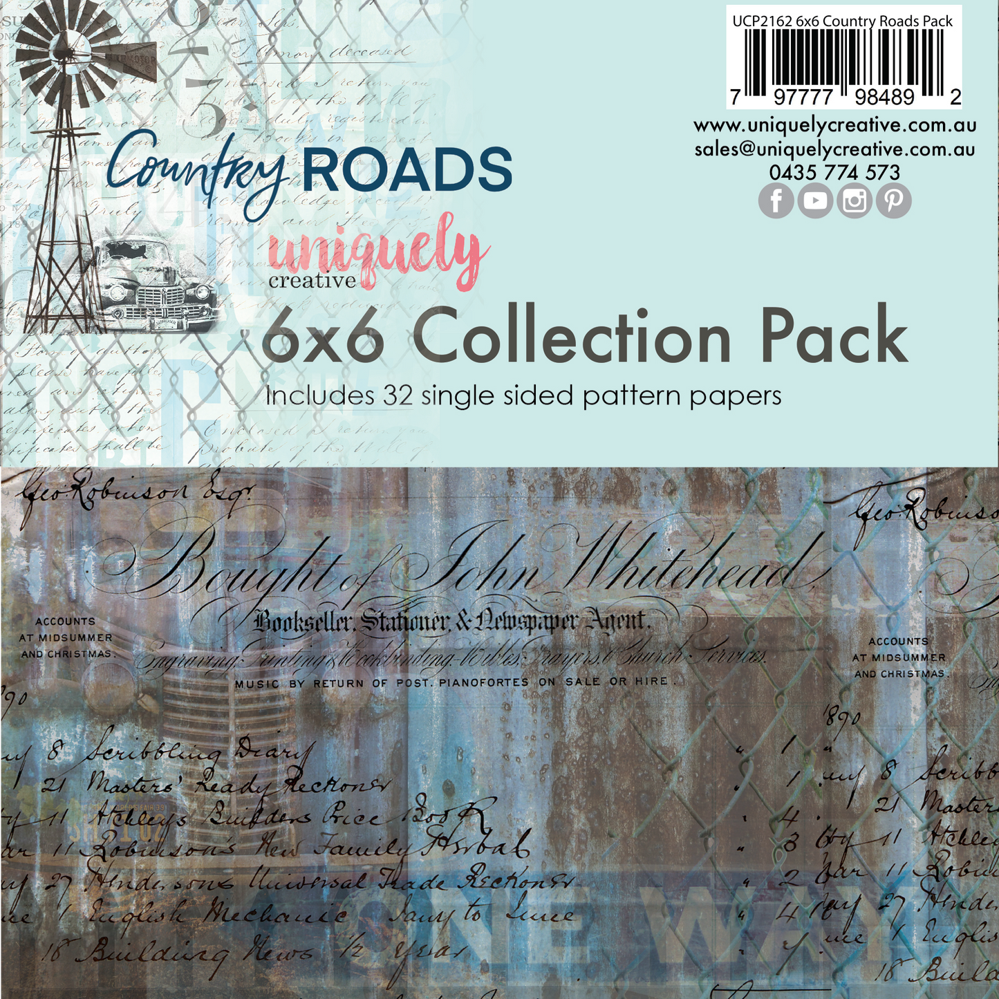 Uniquely Creative - 6 X 6  Country Roads Collection Pack