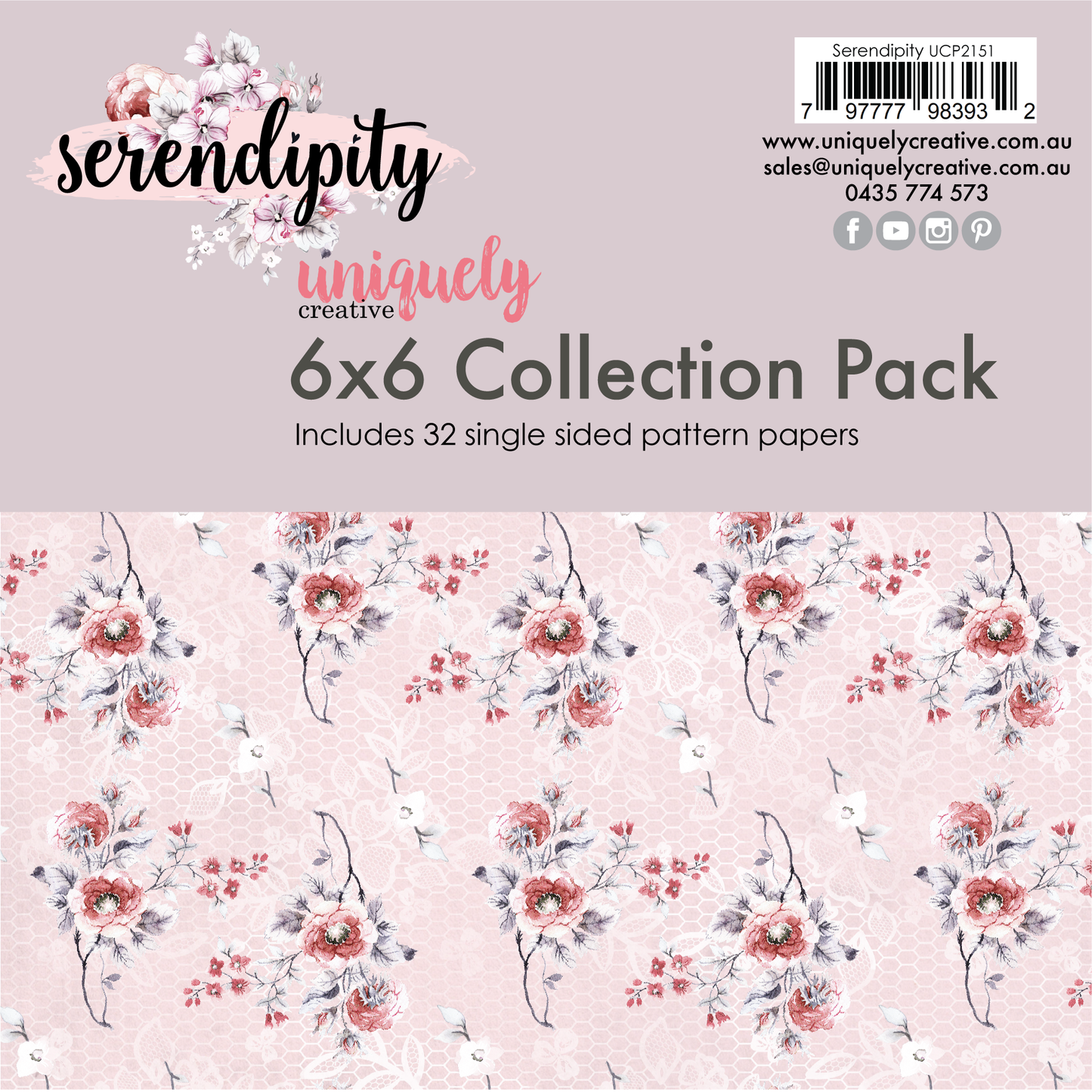 Uniquely Creative - 6 X 6  Serendipity Collection Pack