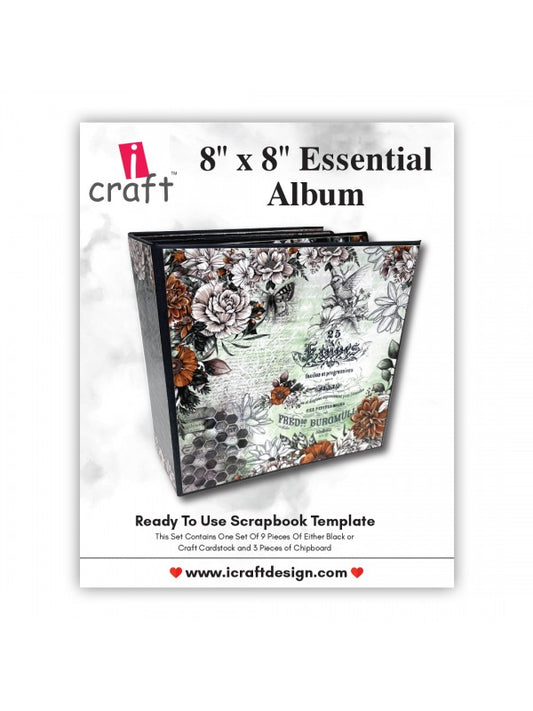 I Craft - 8X8 Essential Album - Black