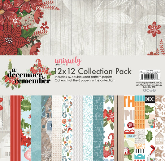 Uniquely Creative - 12 X 12  A December to Remember Collection Paper Pack