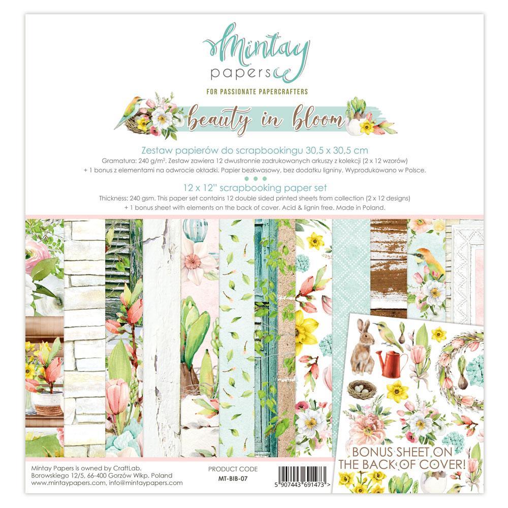 Mintay - 12 x 12 Paper Pad - Beauty In Bloom