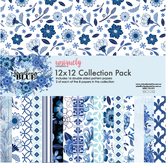 UNIQUELY CREATIVE - 12 x 12 SOMETING BLUE COLLECTION PACK