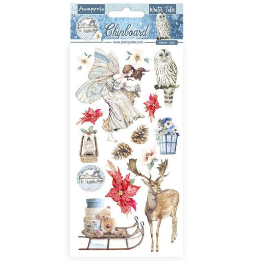 Stamperia - Chipboard - 15 Pcs - Winter Tales Christmas Elements
