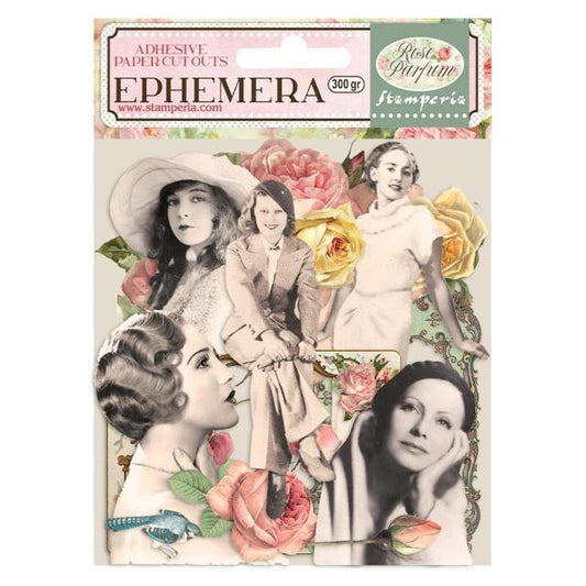 Stamperia - Ephemera - Rose Parfum Frames and Ladies