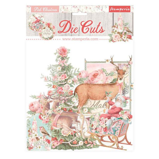 Stamperia - Die Cuts - Pink Christmas