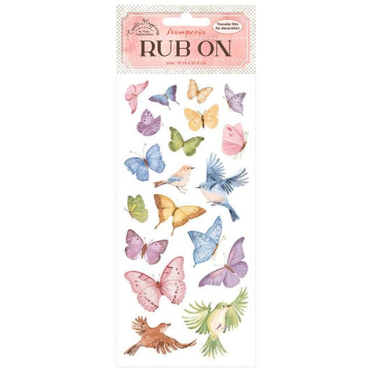 Stamperia  - Create Happiness Welcome Home - Butterflies - Rub-ons