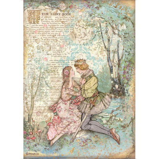 Stamperia - A4 Rice Paper -  21cm x 29.7cm - Sleeping Beauty Lovers