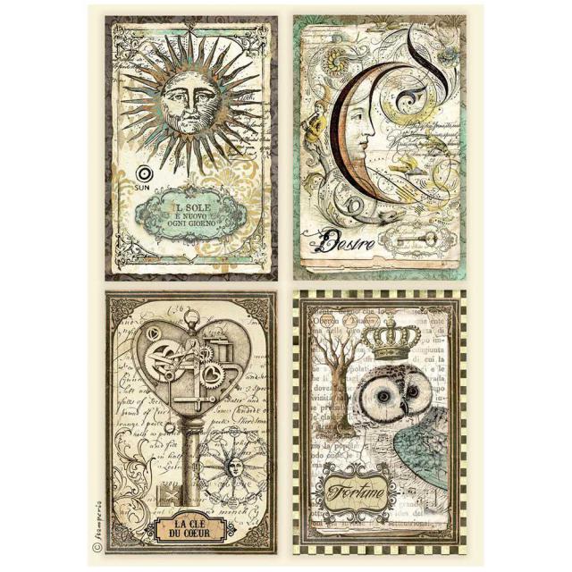Stamperia  - Rice Paper -  Alchemy 4 Cards - 21cm x 29.7cm -