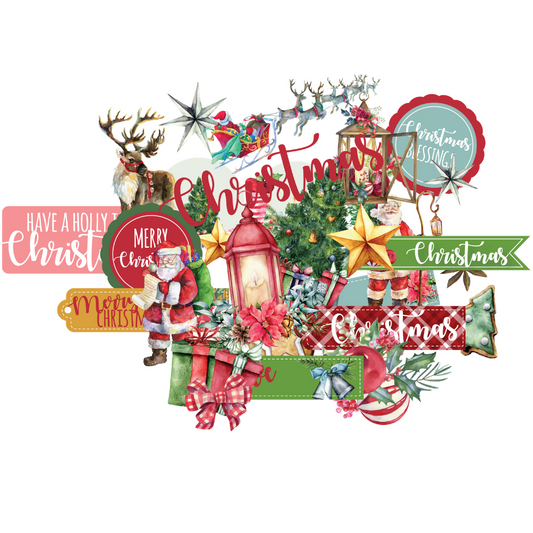 UNIQUELY CREATIVE - HOLLY JOLLY CHRISTMAS CREATIVE CUTS *