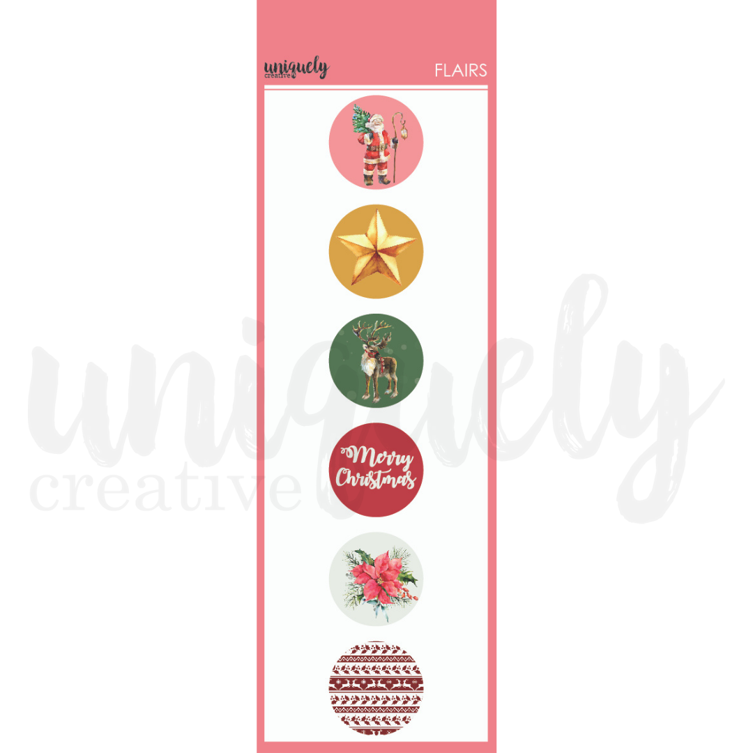 UNIQUELY CREATIVE - HOLLY JOLLY CHRISTMAS FLAIRS