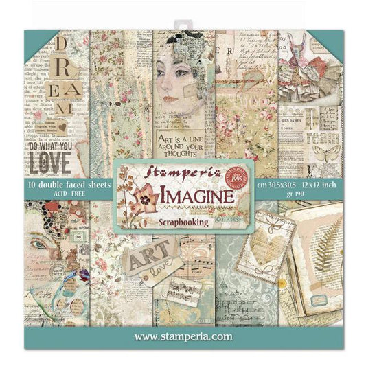 Stamperia -  12 X 12- Paper Pack - Imagine