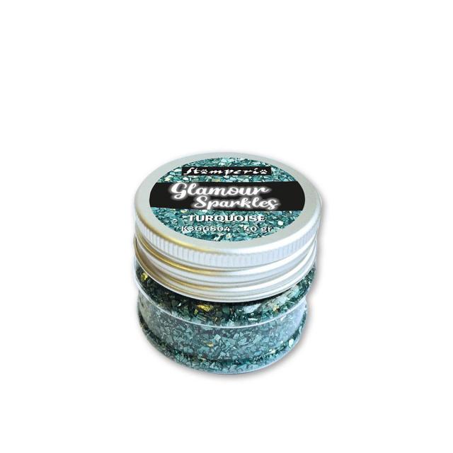 Stamperia - Glamour Sparkles - Turquoise