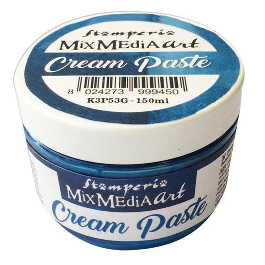Stamperia - Mix Media Art - Cream Paste - Blue