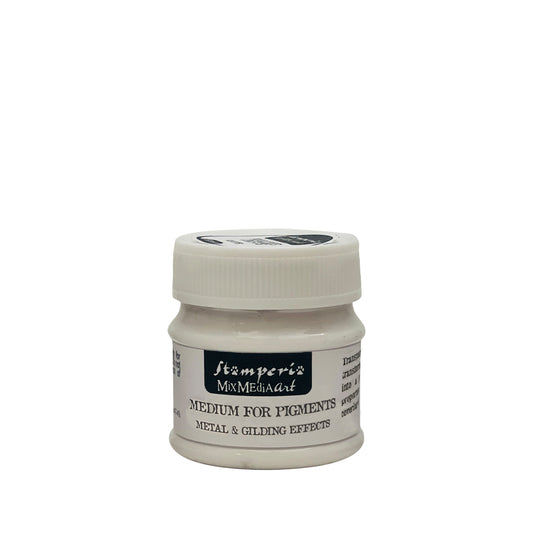 Stamperia Mix Media Art - Thick and Matt Medium For Pigment metal and gilding effect - 50 ml