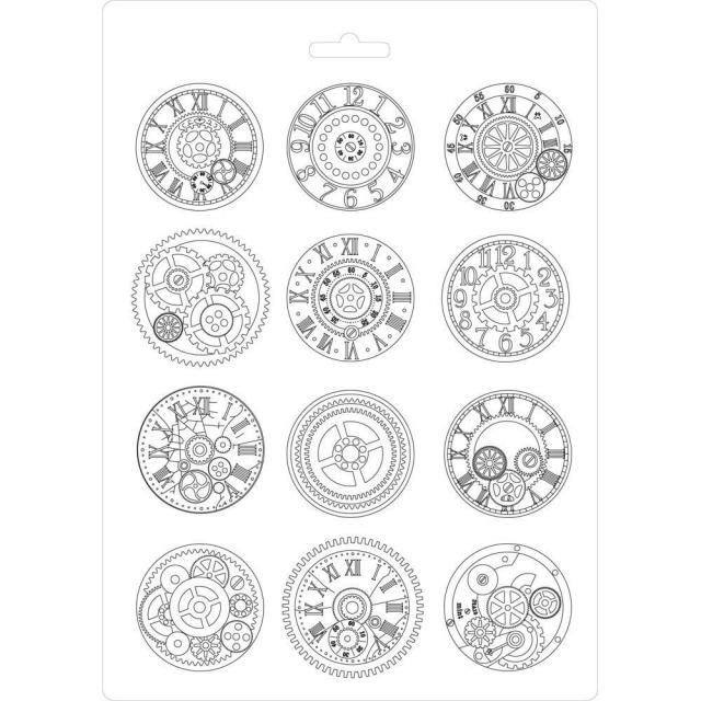 Stamperia- Soft Mould A4 Size Mechanisms