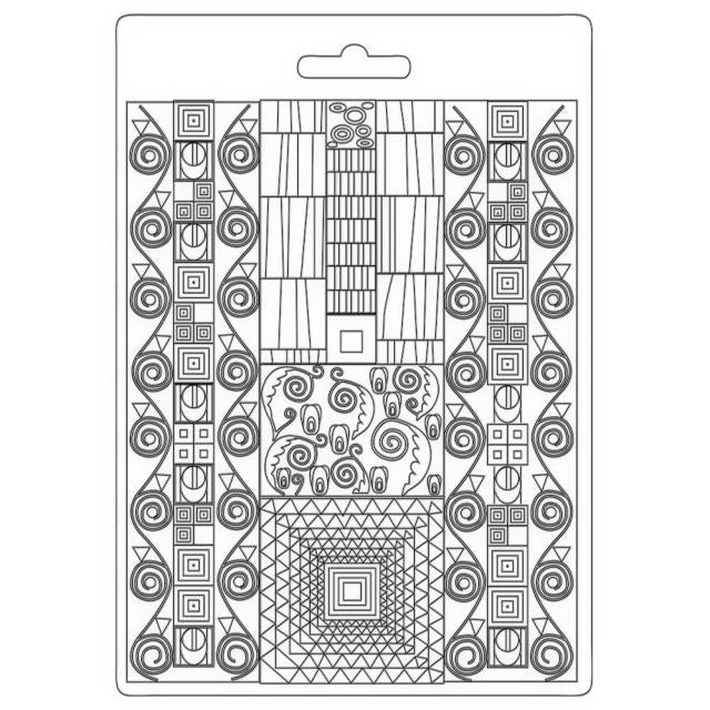 Stamperia -  Texture Impression - Soft Mould A5 - Klimt Patterns*