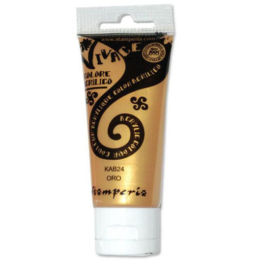 Stamperia - Vivace - Acrylic Colour -  Kab24 - Gold   - 60ml