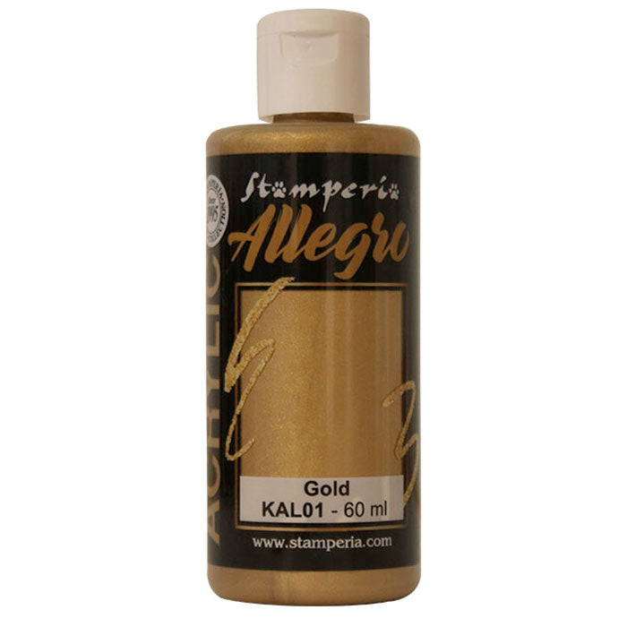 Stamperia - Allegro - Acrylic Paint -  Kal01 - Gold  - 60ml