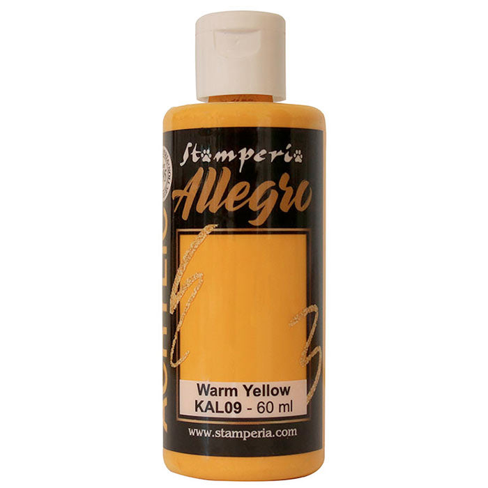 KAL 9 - Stamperia - Allegro - Acrylic Paint - Warm Yellow  - 60ml