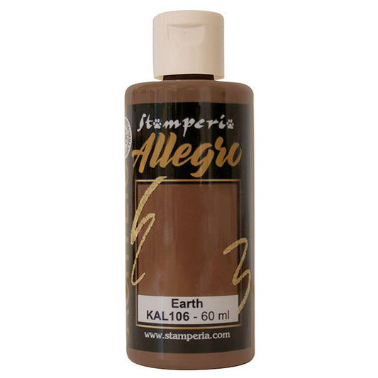 KAL 106 - Stamperia - Allegro - Acrylic Paint  -Earth  - 60ml