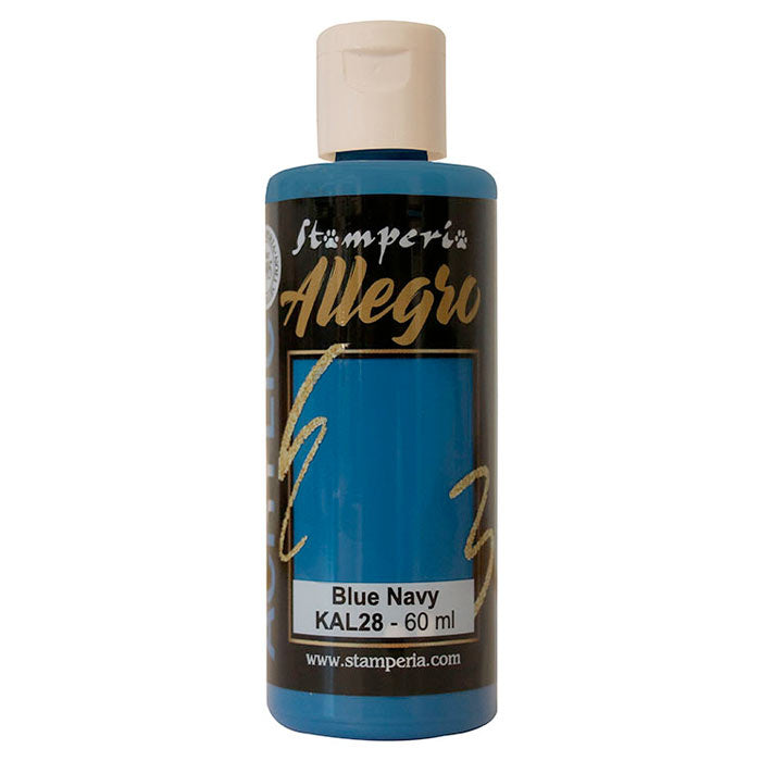 KAL 28 - Stamperia - Allegro - Acrylic Paint  - Blue Navy  - 60ml