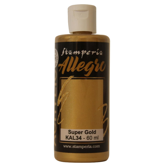 KAL 34 - Stamperia - Allegro - Acrylic Paint - Super Gold  60ml