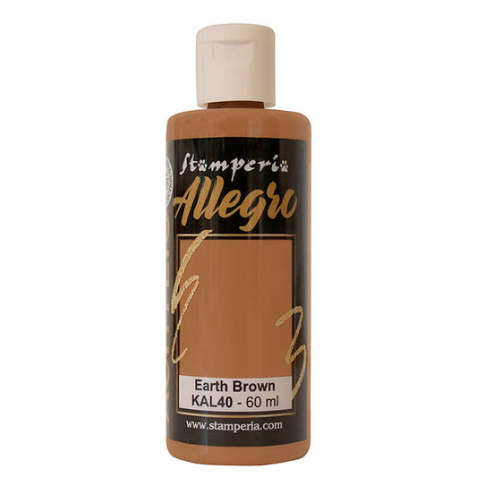 KAL 40 - Stamperia - Allegro - Acrylic Paint - Earth Brown  - 60ml
