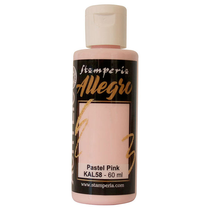 KAL 58 - Stamperia - Allegro - Acrylic Paint  -Pastel Pink  - 60ml