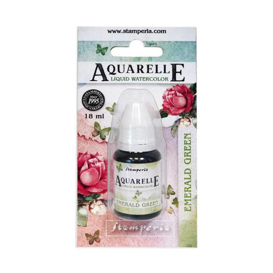 Stamperia - Aquarelle - Liquid Watercolour - Emerald Green