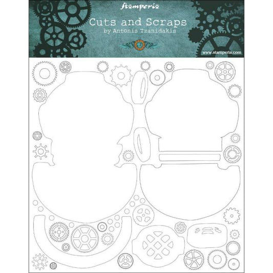 Stamperia - Cuts And Scraps - Greyboard 30x30/1 Mm - Seadiver